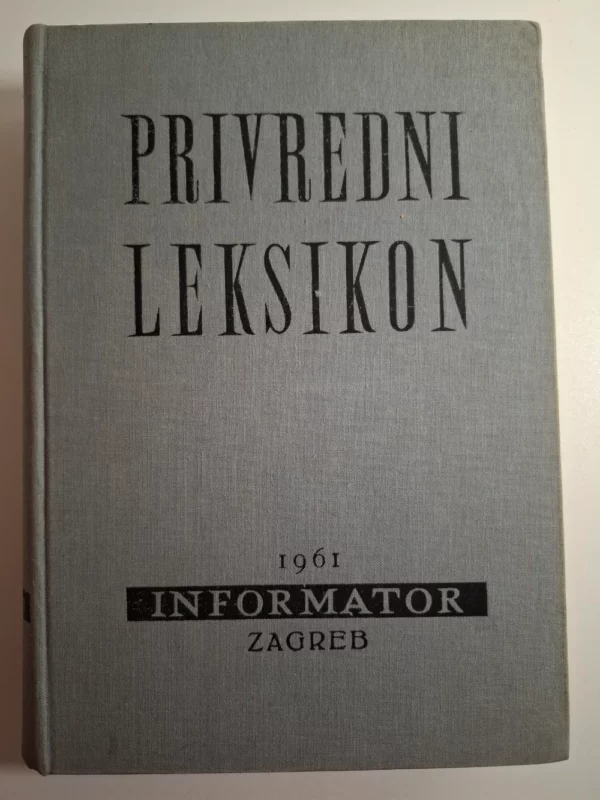 knjiga Privredni leksikon