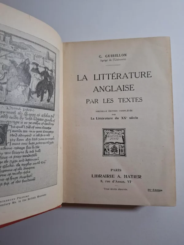 La litterature anglaise par les textes - Guibillon - tekstovi na engleskom jeziku - Slika 2
