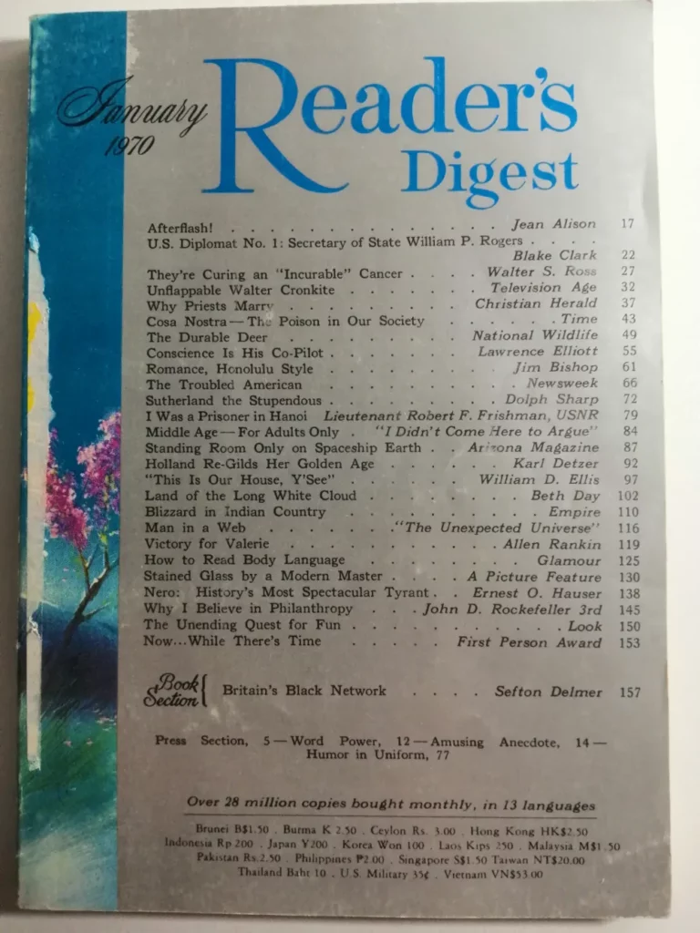 knjiga knjiga Reader's Digest Magazine January 1970