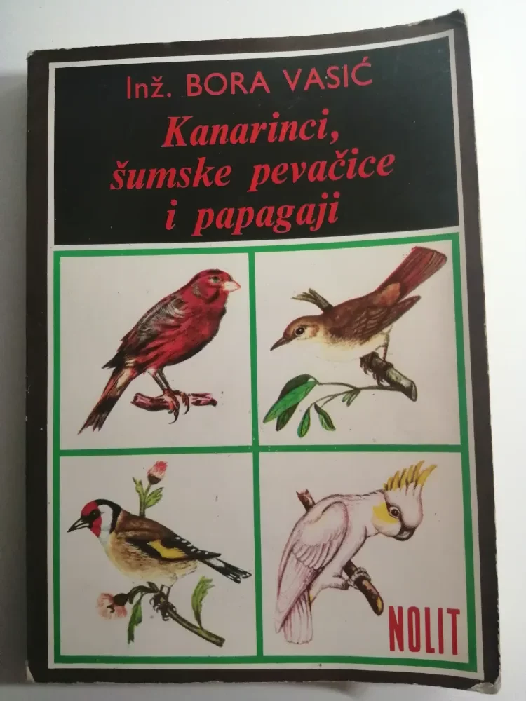 knjiga Bora Vasić – Kanarinci, šumske pevačice i papagaji