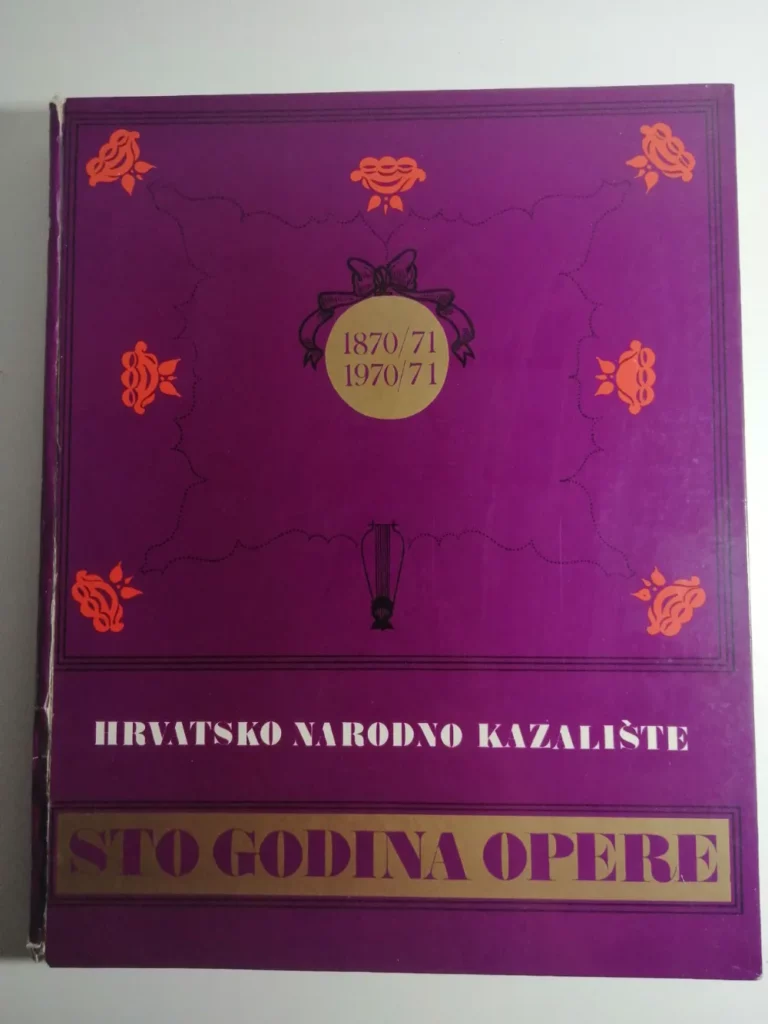 knjiga Cindrić, Pavao (gl. i odg. urednik): Hrvatsko narodno kazalište: Sto godina opere