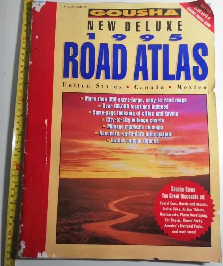 knjiga ROAD ATLAS 1995 - United States, Canada, Mexico (Gousha)