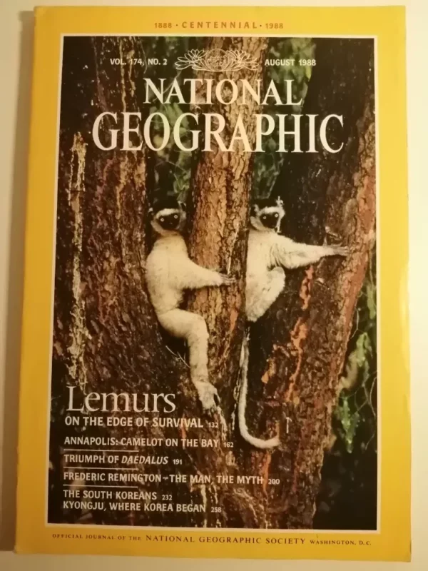 Časopis National Geographic – 8/1988