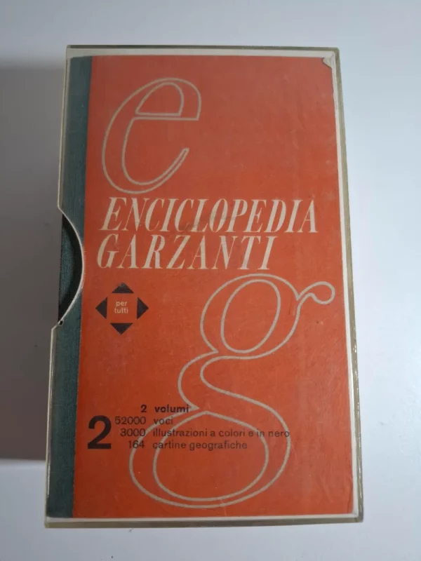 Enciclopedia GARZANTI - komplet dvije knjige + zaštitna kaseta - Slika 3