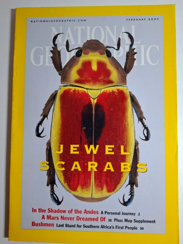 Časopis National Geographic – February 2001 – izdavač National Geographic Society (USA izdanje) insekti Ande Mars Bušmani