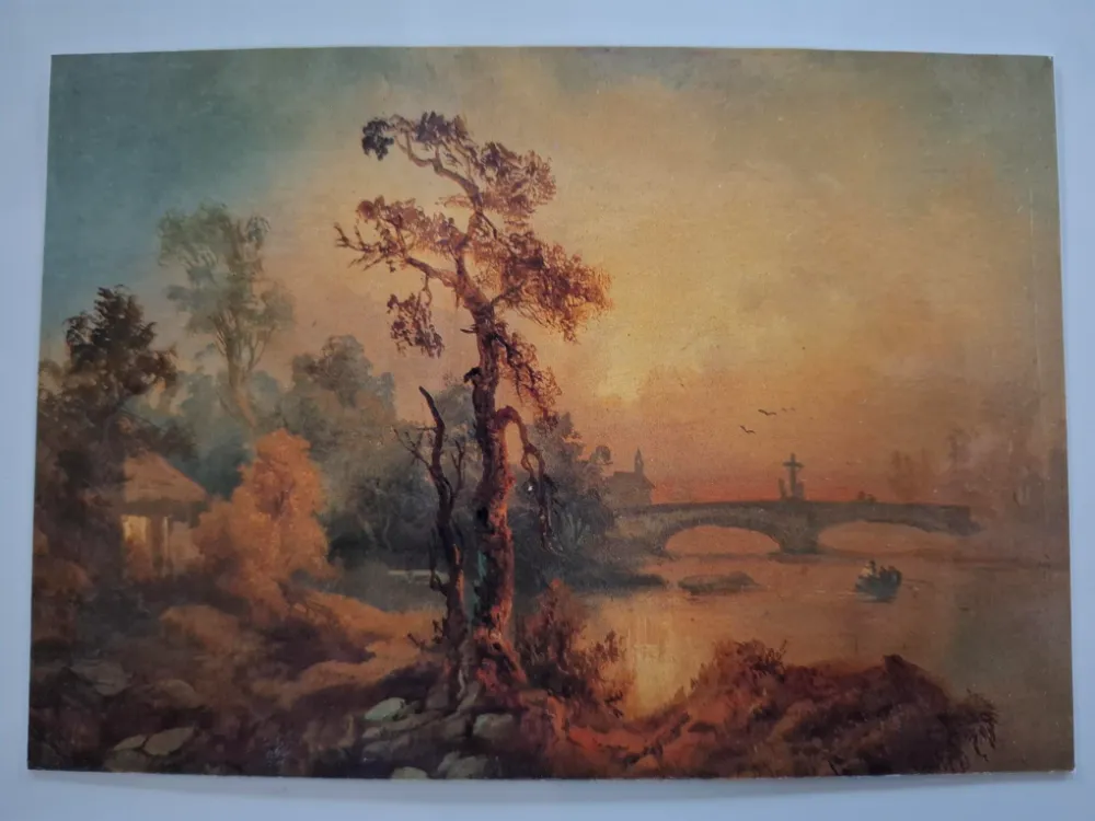 RAZGLEDNICA Zbirka Ante Topića Mimare Zagreb - William Turner Landscape , Krajolik ulje/platno