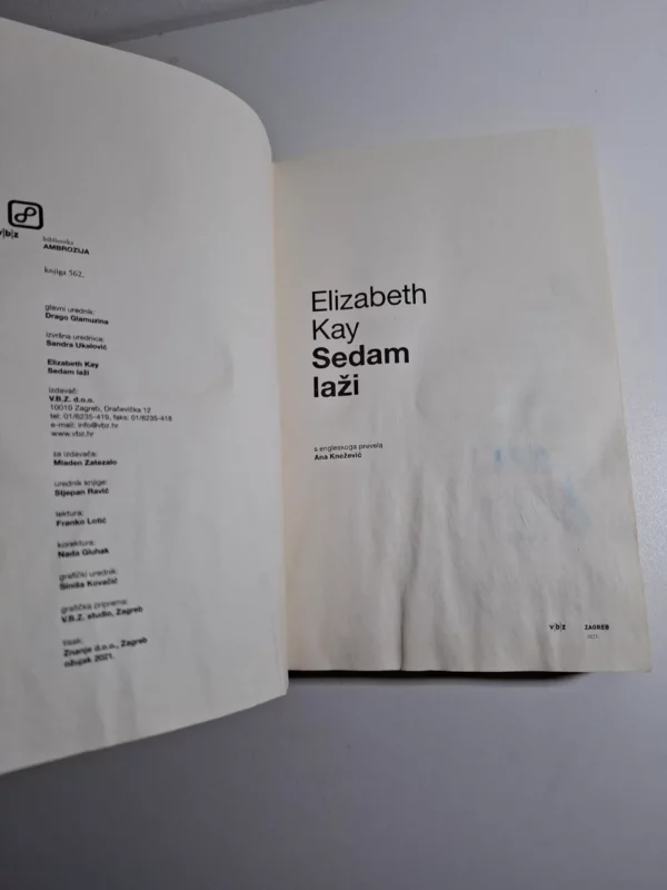 Sedam laži - Elizabeth Kay - Slika 2