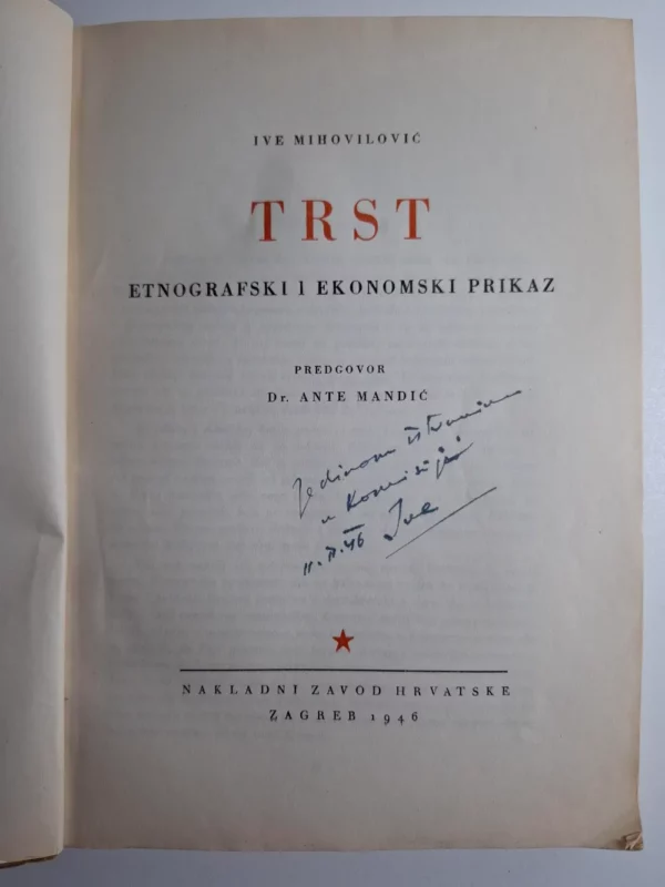 Trst - etnografski i ekonomski prikaz - Ive Mihovilović - Slika 2