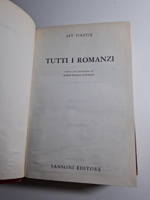 Lev Tolstoj – Tutti i romanzi – Sansoni (Lav Nikolajevič Tolstoj) - Slika 2