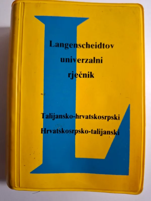 Langenscheidtov univerzalni rječnik talijansko-hrvatski hrvatsko talijanski  - džepna knjiga