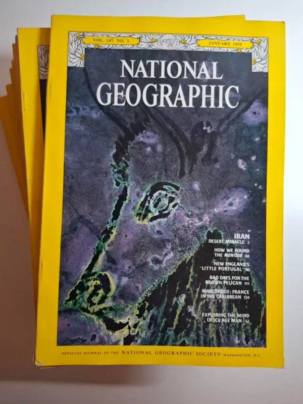 National Geographic časopis (USA) – 1975. kompletno godište, 1-12 brojevi