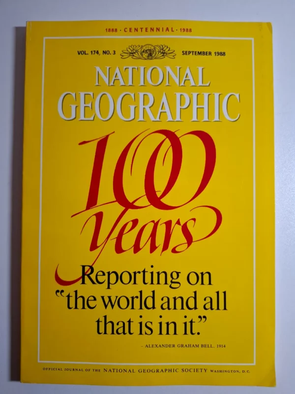Časopis National Geographic 9/1988 (USA izdanje) - jubilarno izdanje