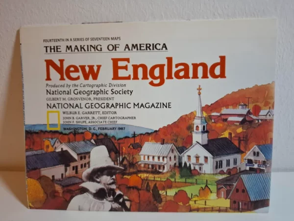 Karta / Mapa Making of America - New England (SAD) National Geographic - veliki format