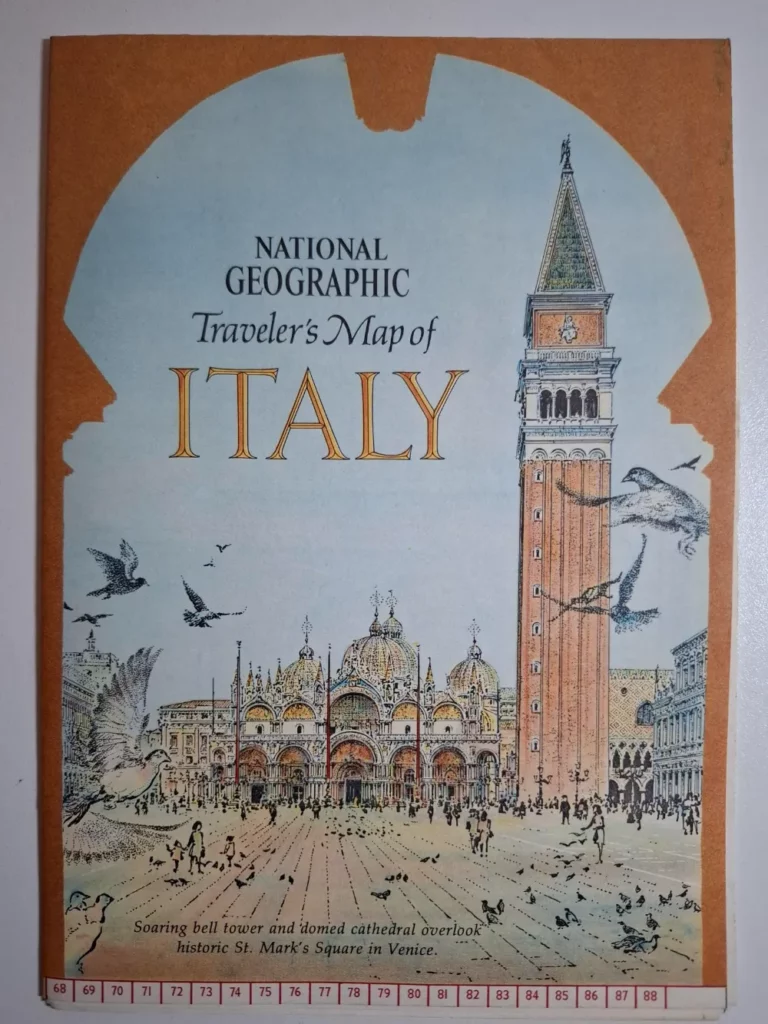National Geographic - Traveler's Map of Italy - karta Italije za putnike