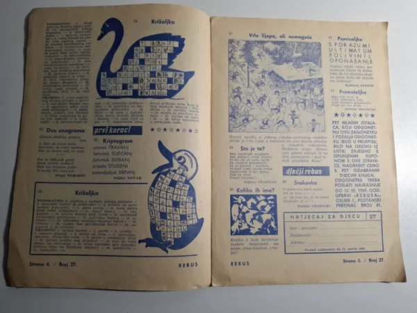 Rebus Osijek 1959 - Glas Slavonije (+ stara raklama Kandit na naslovnici) - Slika 2