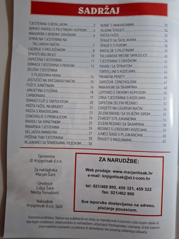 Domaća kuhinja - TJESTENINA jednostavno,brzo i lako - ur Lidija Šare - Slika 2