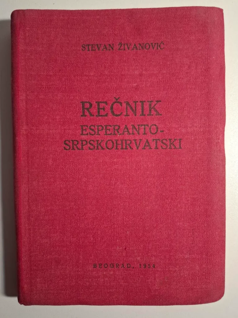 Stevan Živanović , Rečnik Esperanto – srpskohrvatski