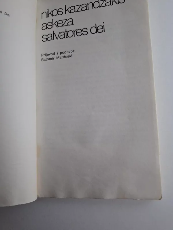 Nikos Kazantzakis - Askeza Salvatores Dei - Slika 2