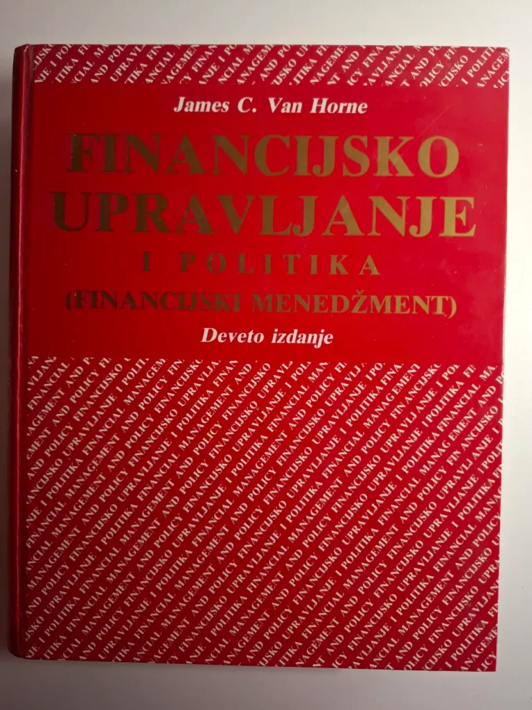 Financijsko upravljanje i politika James C. Van Horne (financijski menadžment)