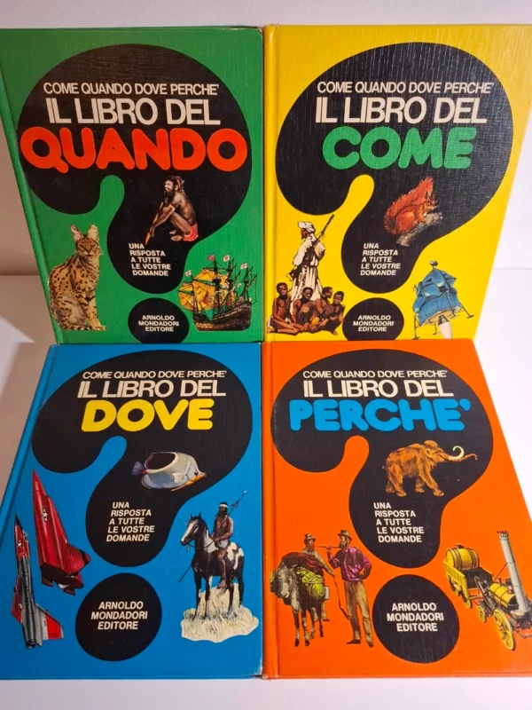 Come Quando Dove Perchè - komplet dječjih enciklopedija u zaštitnoj kaseti (tal.jezik) ed Arnoldo Mondadori - Slika 3