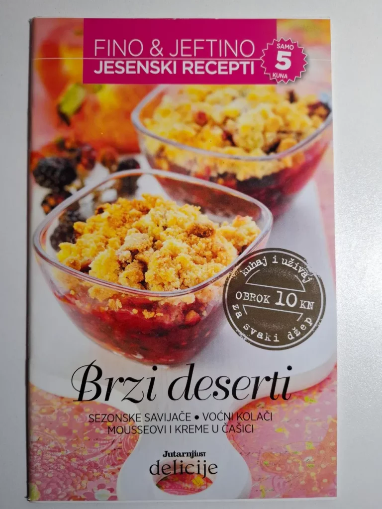 Fino & jeftino – Jesenski recepti : Brzi deserti (Jutarnji List delicije)