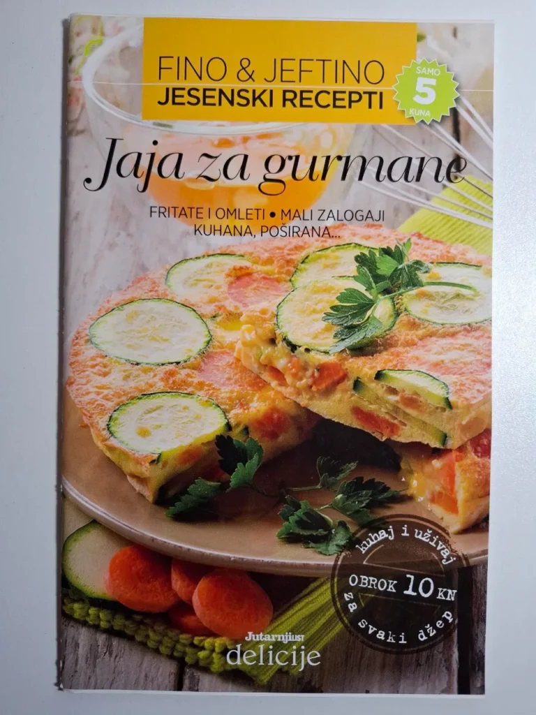 Fino & jeftino : jesenski recepti - Jaja za gurmane , Vesna Gregl, ur.