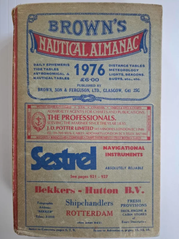 Brown's Nautical Almanac - 1976