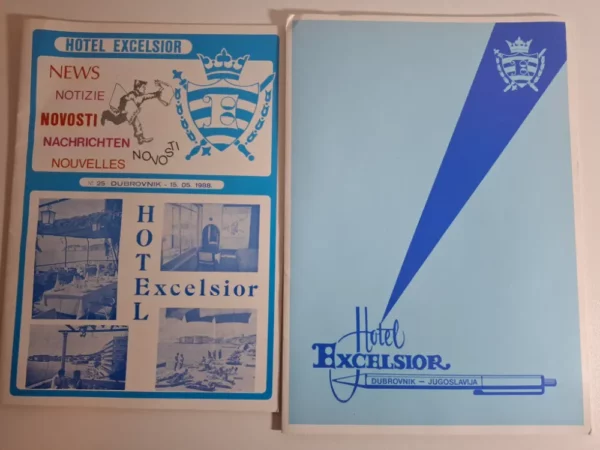 Lot Hotel Excelsior Dubrovnik iz 1980ih - časopis,kuverte,cjenik usluga itd. - Slika 3