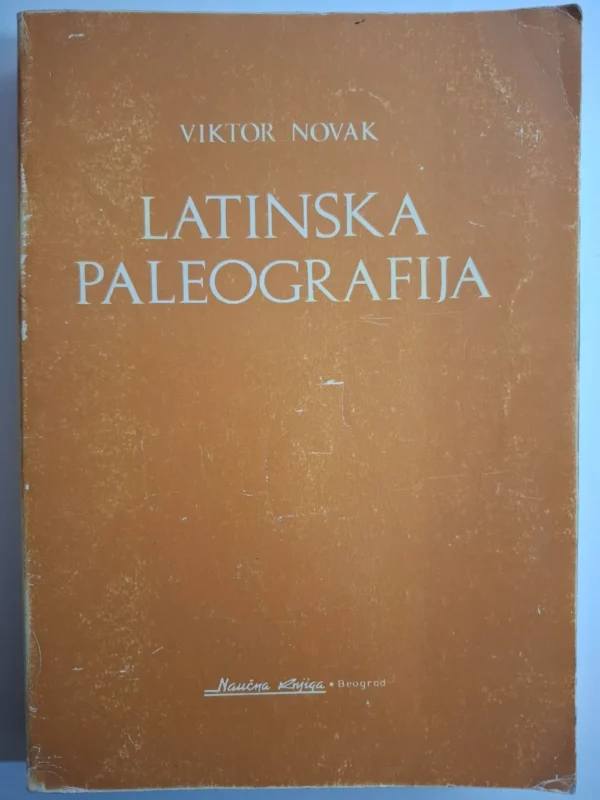 Viktor Novak : Latinska paleografija