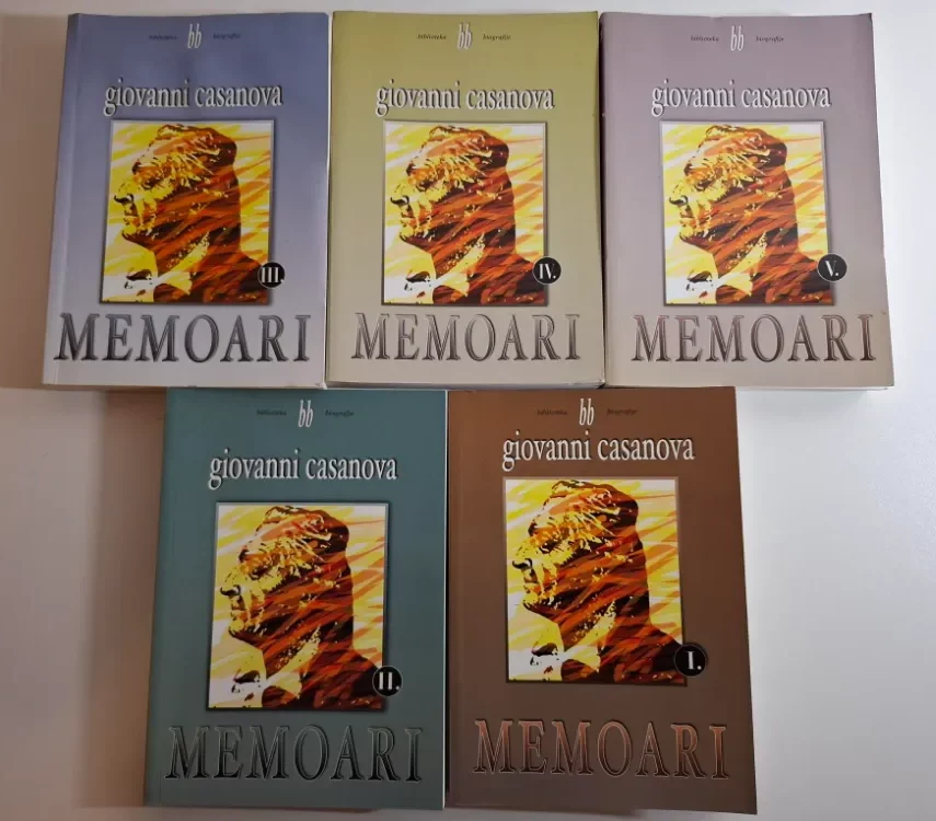 Giovanni Casanova - Memoari komplet 1-5 Biblioteka biografije