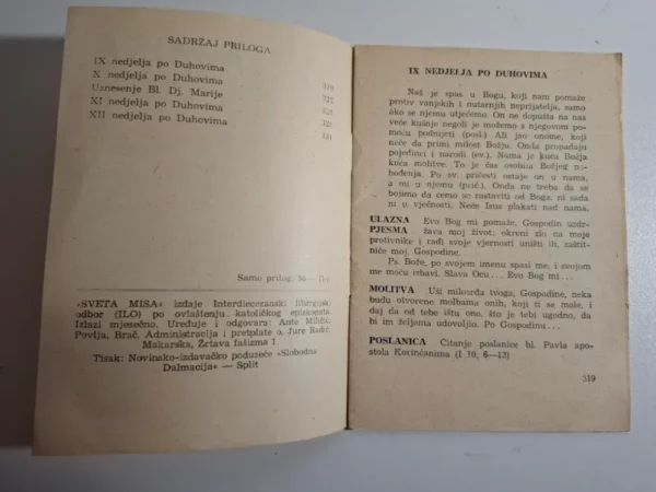 Sveta misa - prilog lista "Molite braćo" 1. godina Makarska 1963. broj 9 - Slika 2