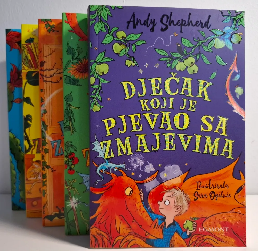 Andy Shepherd - komplet 5 knjiga: Dječak koji je uzgajao zmajeve 2. Dječak koji je živio sa zmajevima 3. Dječak koji je Letio sa zmajevima 4. Dječak koji je sanjao zmajeve 5. Dječak koji je pjevao sa zmajevima