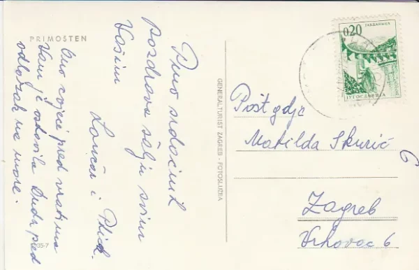 Razglednica Primošten - izdanje Generalturist Zagreb - Slika 2