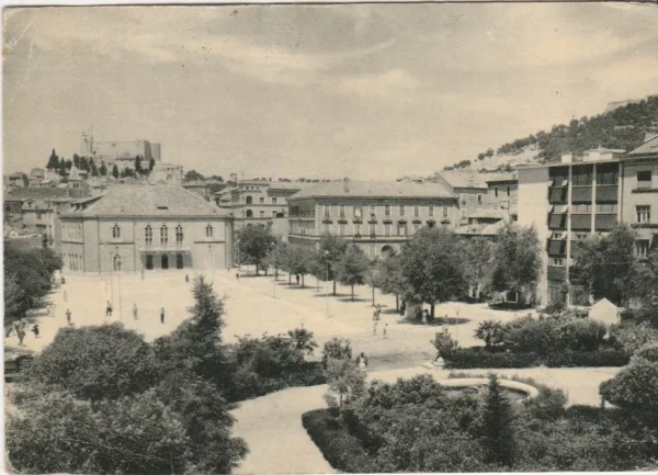 Razglednica Šibenik centar grada - poslano u Benkovac 1956