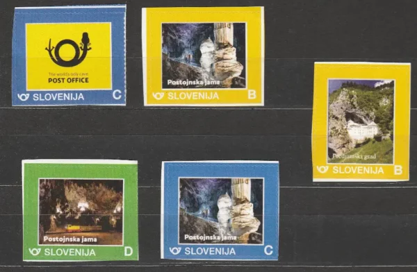 Poštanske marke jedinog podzemnog poštanskog ureda na svijetu - POSTOJNSKA JAMA (Postojna) ** Slovenija