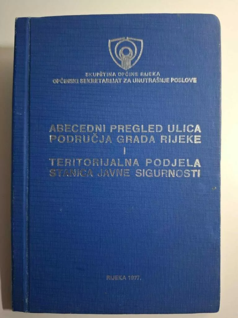Abecedni pregled ulica područja grada Rijeke i teritorijalna podjela stanica javne sigurnosti - Rijeka