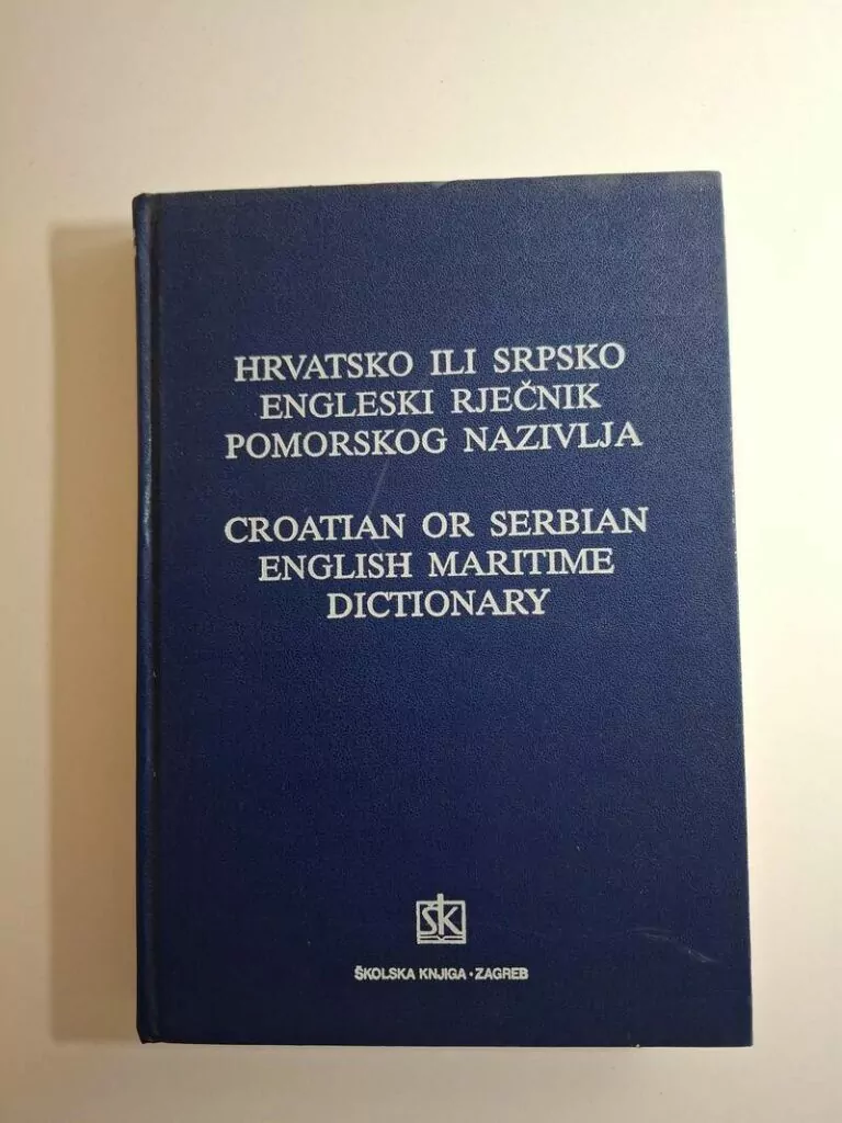Rječnik pomorskog nazivlja - hrvatsko ili srpsko engleski