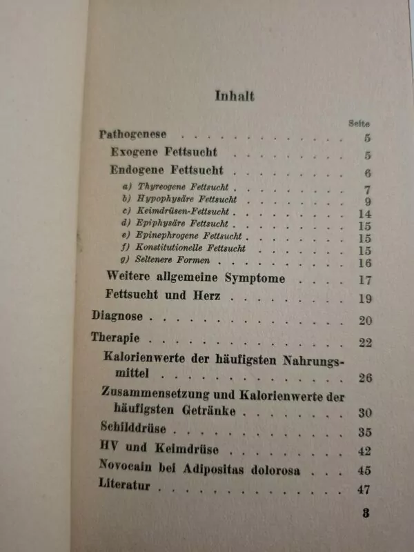 BAYER knjižica s vinjetom - Wesen und Behandlung der Fettsucht (Priroda i liječenje pretilosti) - Slika 4