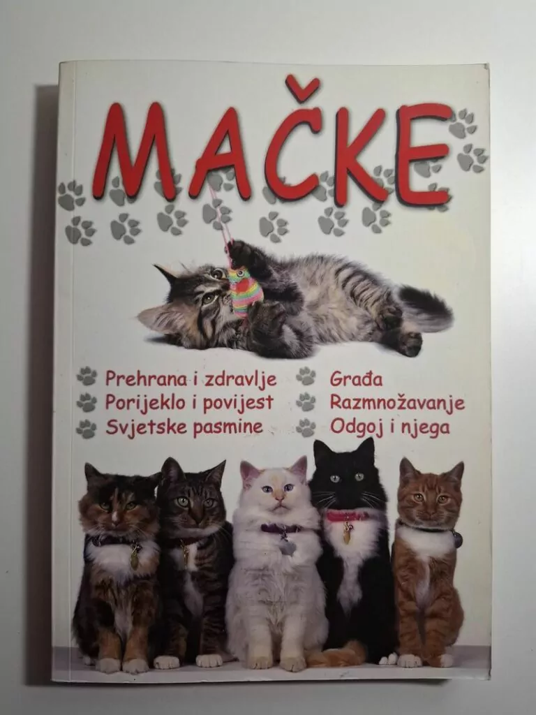Mačke – Prehrana i zdravlje, porijeklo, pasmine, građa, odgoj i njega