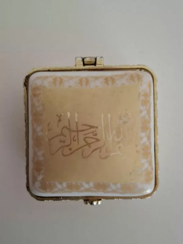 Porculanska istočnjačka trinket kutijica za nakit - islamska ornamentika - Slika 3