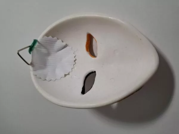 Venecijanska karnevalska maska - zidni ukras, porcelan - Slika 2