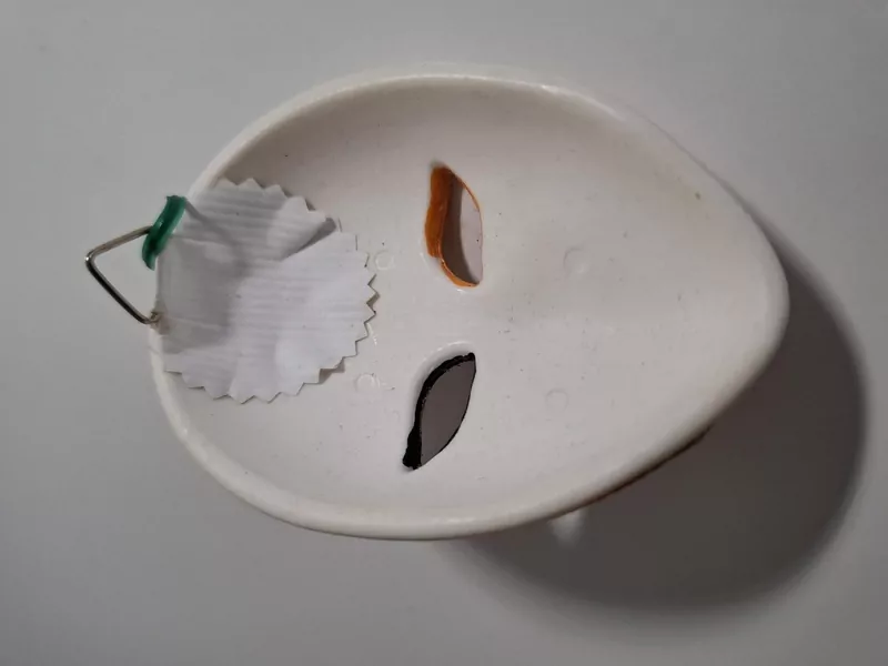 Venecijanska karnevalska maska - zidni ukras, porcelan - Slika 2