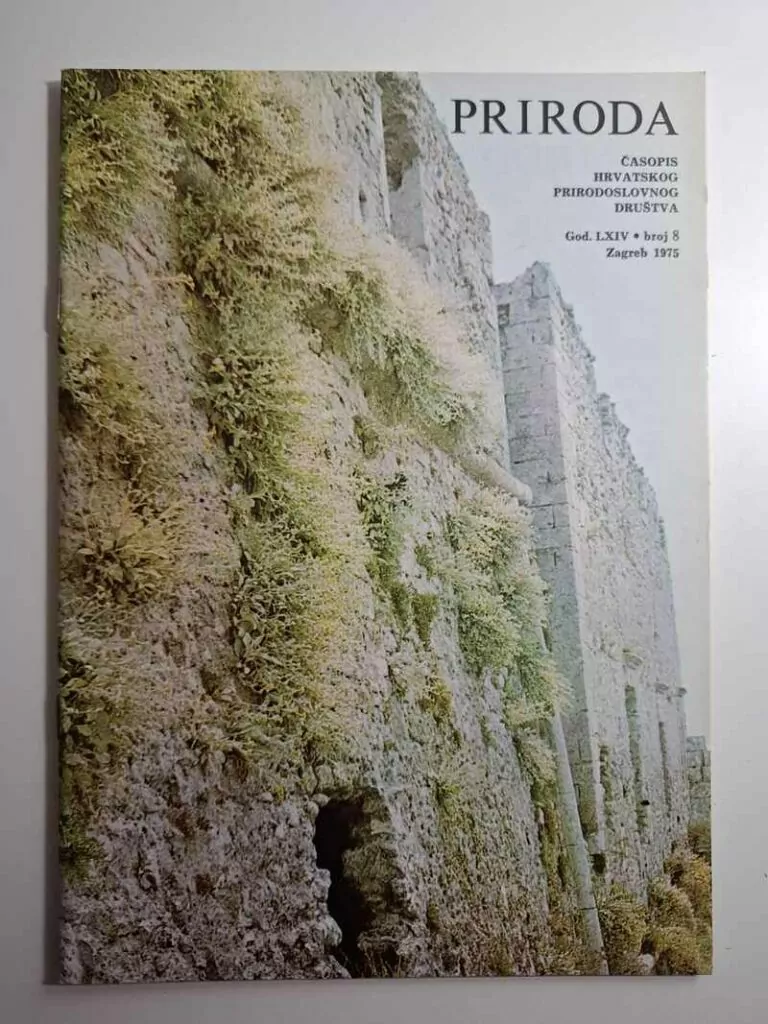 Priroda - časopis Hrvatskog prirodoslovnog društva 1975 - broj 8 