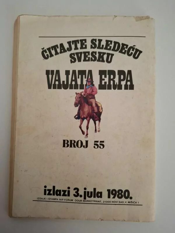 Vajat Erp (Wyatt Earp) broj 54 - Čovek iz Rio Blanka (Izbor) western pisani roman - Slika 2