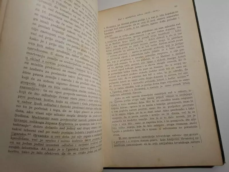 Đuro Šurmin - Hrvatski preporod knjiga 1 (izdanja 1906) Dionička tiskara antikvarna knjiga - Slika 3
