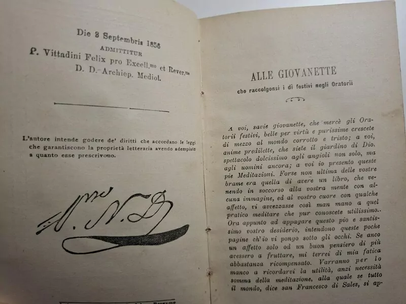 La pia giovinetta: meditazioni col modo d'ascoltare la santa messa e l'apparecchio alla confessione e comunione - Domenico Nava , 1856 godina - Slika 2