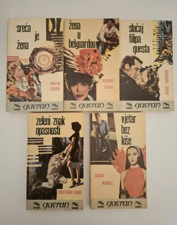 Biblioteka Gavran komplet knjiga 1-5 (izdavač Otokar Keršovani)