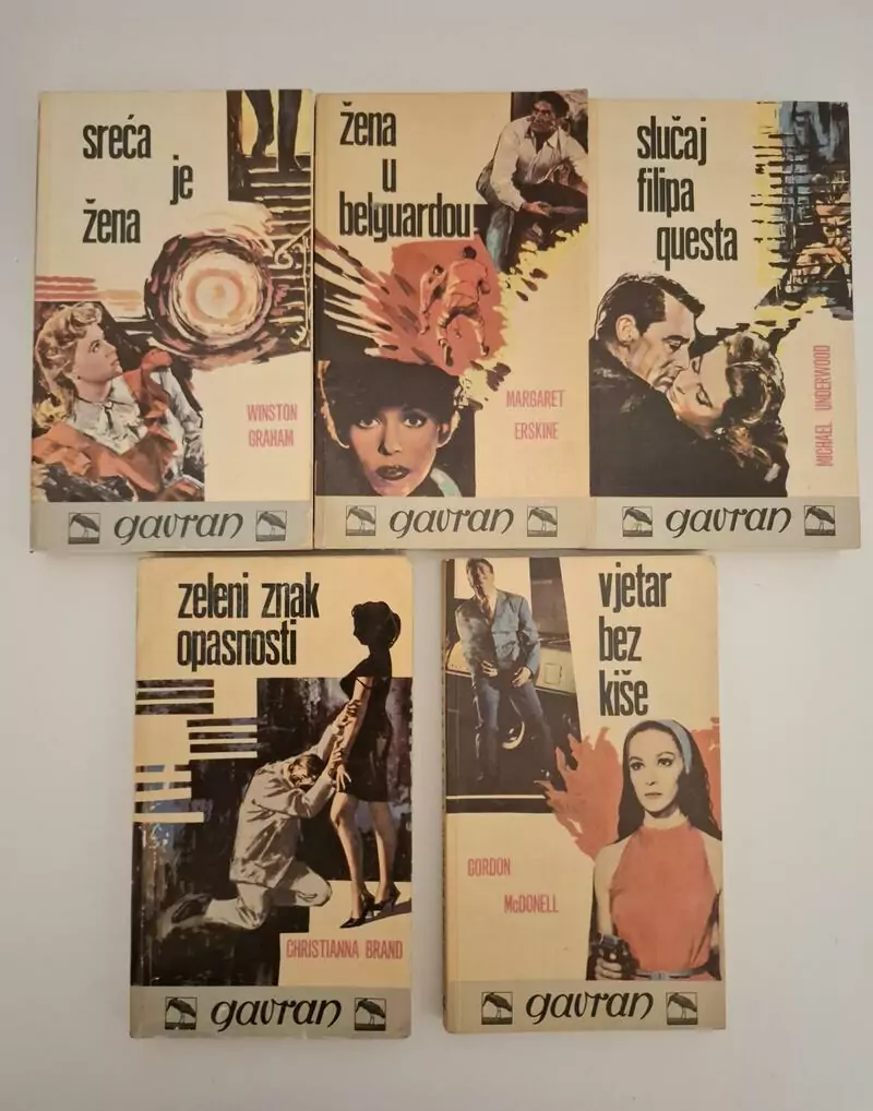 Biblioteka Gavran komplet knjiga 1-5 (izdavač Otokar Keršovani)