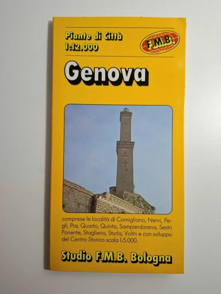 Genova piante di Citta , plan grada 112.000 Italija