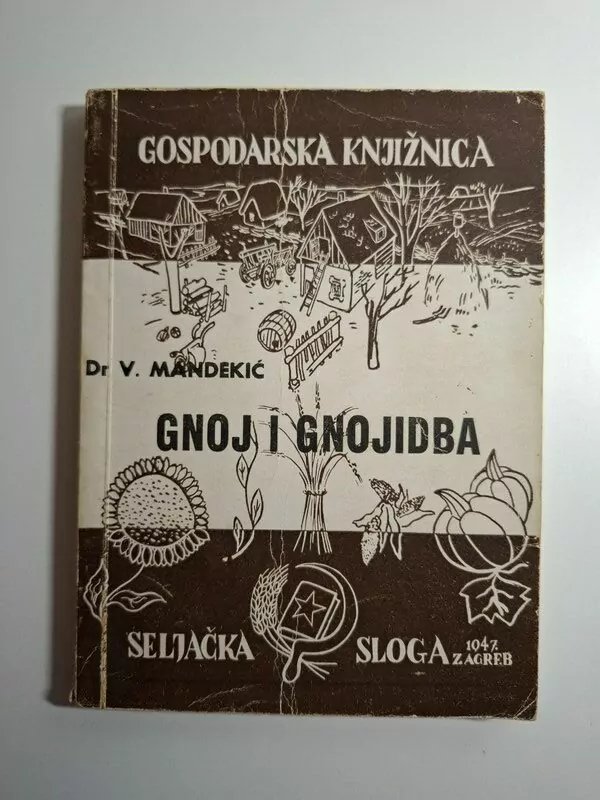 Gospodarska knjižica - Gnoj i gnojidba Vinko Mandekić 1948 Seljačka sloga